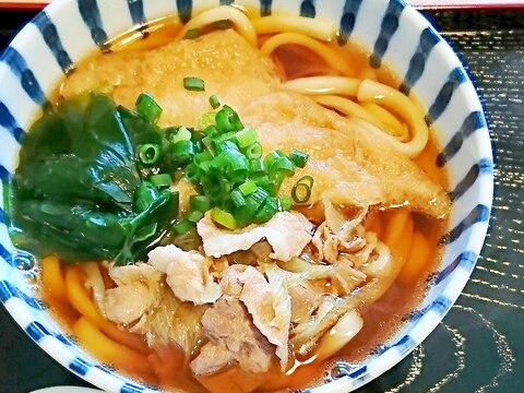 豚きつねうどん